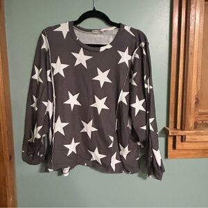 Altar'd State Gray Relaxed 3/4 Sleeve Hoodie